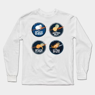 Astronomy Puns | Gift Ideas | Funny Space Mission Patch Long Sleeve T-Shirt